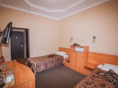 Двухместный номер 1 категории в 8 корпусе в санатории Металлург в городе Ессентуки - фотография